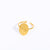 Clover Ginkgo Leaf Orange Day-lily Peach Blossom Lily Of The Valley Dandelion Lotus Little Daisy Geometric Titanium Steel Electroplating Rings