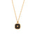 Fashion Quadrilateral Geometric Stainless Steel 18K Gold Plated Necklaces