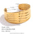 Fashion Circle Stainless Steel 18K Gold Plated Bangles