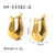 IG Style Irregular Geometric Stainless Steel Electroplating Earrings