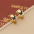 Expressive Round Triangle Geometric Star Stainless Steel Oil Dripping Earrings