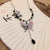 Modern Chinese East Asia Symbol Geometric Artificial Pearl Electroplating Necklaces