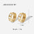 IG Style Heart Geometric Stainless Steel 18K Gold Plated Earrings