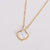 Fashion Hexagon Stainless Steel Electroplating Necklaces