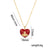 Moderate Luxury Heart Titanium Steel 18K Gold Plated Necklaces