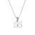 Minimalist Number Text Letter Stainless Steel 18K Gold Plated Necklaces