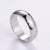 Moderate Luxury Stripe Circle Round Stainless Steel Electroplating Rings