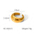 IG Style Ring Irregular Geometric Stainless Steel Electroplating Rings