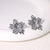 Cute Flower Stainless Steel Electroplating Stud Earrings