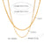 IG Style Chain Geometric Stainless Steel Electroplating Necklaces