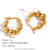 Fashion Circle Geometric Stainless Steel 18K Gold Plated Earrings