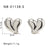 IG Style Heart Heart Stainless Steel Electroplating Earrings