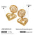 IG Style Heart Heart Stainless Steel Electroplating Earrings