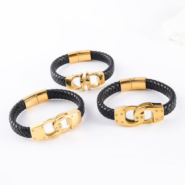 Minimalist Chain Stainless Steel Electroplating Bangles