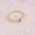 Women Little Daisy Moon Heart Copper Electroplating Rings