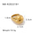 Unisex IG Style Circle Round Geometric Stainless Steel Electroplating Rings