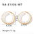 IG Style Circle Geometric Stainless Steel Electroplating Earrings