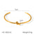 IG Style Circle Stainless Steel Electroplating Bangles