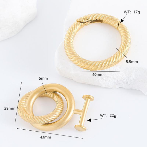 Minimalist Round Stainless Steel Electroplating Jewelry Making