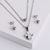 Women Korean Seahorse Flower Droplet Doll Stainless Steel Polishing Pendants