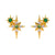 Cartoon Cartoon Zircon Zircon Inlay Earrings