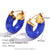 Fashion Circle Geometric Stainless Steel 18K Gold Plated Earrings