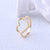 Cute Heart Stainless Steel Electroplating Rings