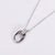 Natural Women Metal Mixed Color Coin Heart Titanium Steel Necklaces