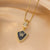 Moderate Luxury Letter Geometric Titanium Steel 18K Gold Plated Necklaces