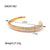 Women IG Style Pearl Geometric Stainless Steel 18K Gold Plated Bracelets