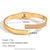 Fashion Circle Stainless Steel 18K Gold Plated Bangles