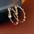 Luxurious Circle Round Geometric Artificial Pearl Zircon Inlay Earrings