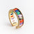 IG Style Women Diamond Metal Rainbow Geometric Rings