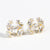 Korean Letter Copper Electroplating Stud Earrings