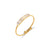 Women Geometric Stainless Steel 18K Gold Plated Rings