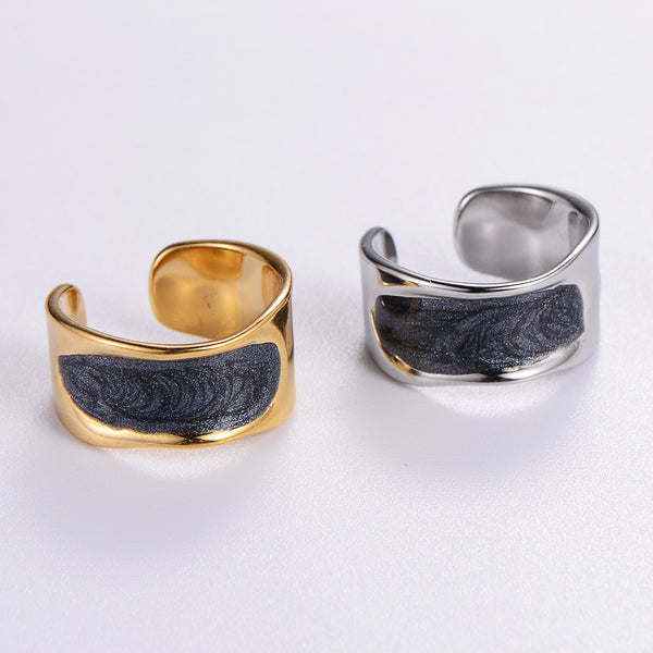 Minimalist Stainless Steel Electroplating Rings