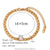 Women Fashion Circle Geometric Stainless Steel 18K Gold Plated Bracelets