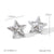 IG Style Pentagram Star Geometric Stainless Steel Electroplating Earrings