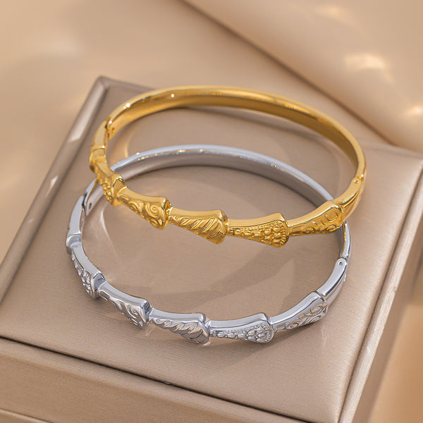 IG Style Dress Stainless Steel Electroplating Bangles