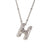 Fashion Letter Number Text Stainless Steel 18K Gold Plated Necklaces