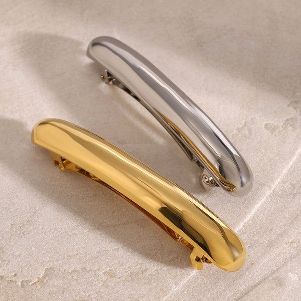 Minimalist Stainless Steel Electroplating Hair Clips