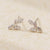 925 Sterling Silver Minimalist Leaf Leaf Silver Electroplating Stud Earrings