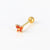 Cute Women Flower Petal Clover Copper Electroplating Rings