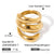 IG Style Irregular Stainless Steel Electroplating Rings