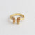 Korean Women Shell Brass Rings