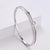 IG Style Women Metal Diamond Metal Hollow Bangles