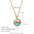 Fashion Whale Geometric Chinese Zodiac Animal Stainless Steel 18K Gold Plated Necklaces