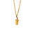 Minimalist Fashion Cola Geometric Stainless Steel 18K Gold Plated Necklaces