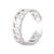 Elegant Unisex Chain Stainless Steel Electroplating Rings