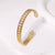 Minimalist Circle Ellipse Stainless Steel Electroplating Bangles